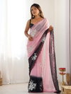 A90 Georgette Silk Embroidery Work Saree Wholesale Suppliers In India